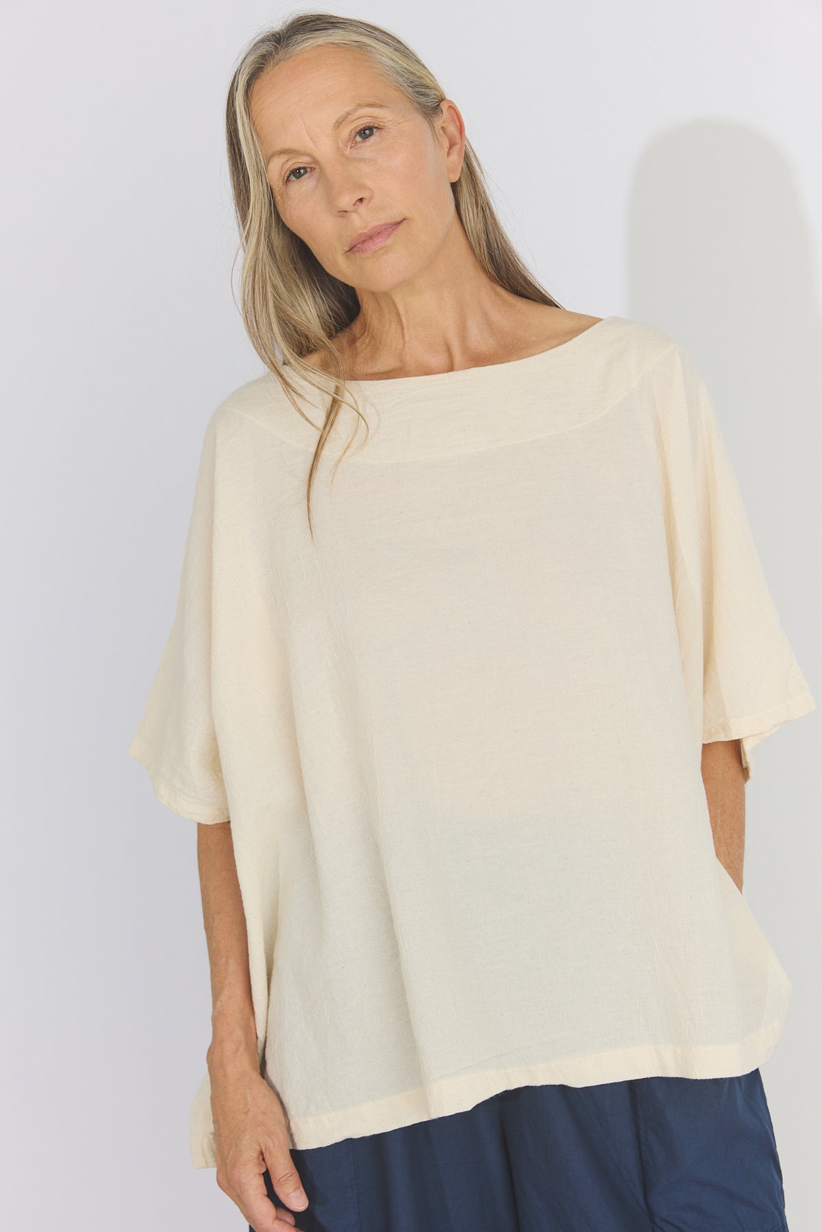 Corse Cotton Box Top - Cream