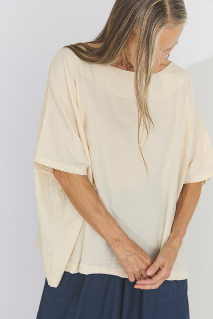 Corse Cotton Box Top - Cream