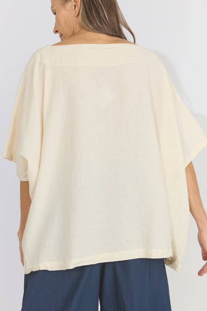 Corse Cotton Box Top - Cream