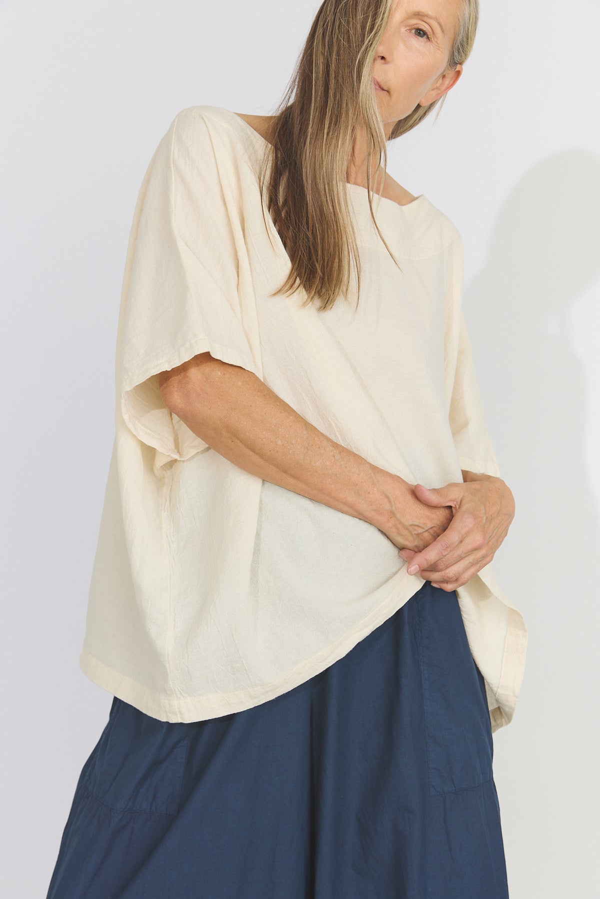 Corse Cotton Box Top - Cream