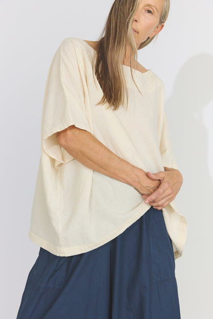 Corse Cotton Box Top - Cream