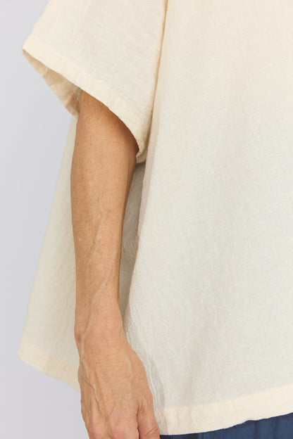 Corse Cotton Box Top - Cream