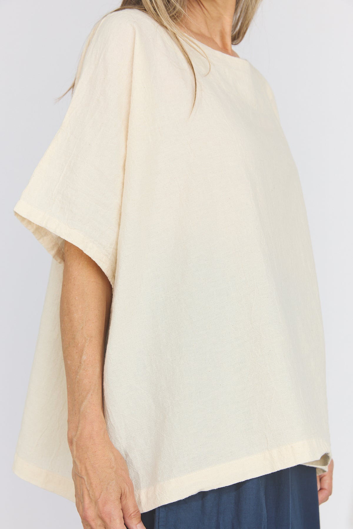 Corse Cotton Box Top - Cream