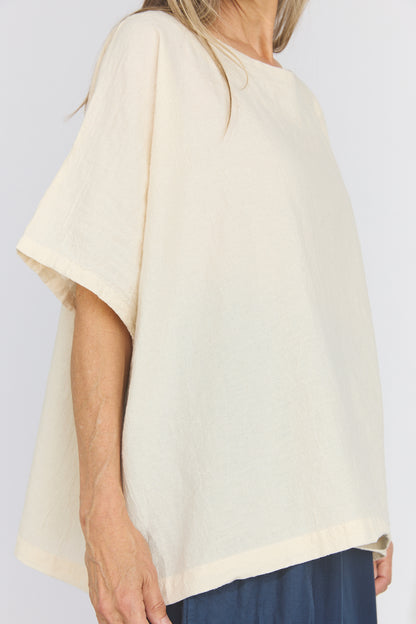 Corse Cotton Box Top - Cream