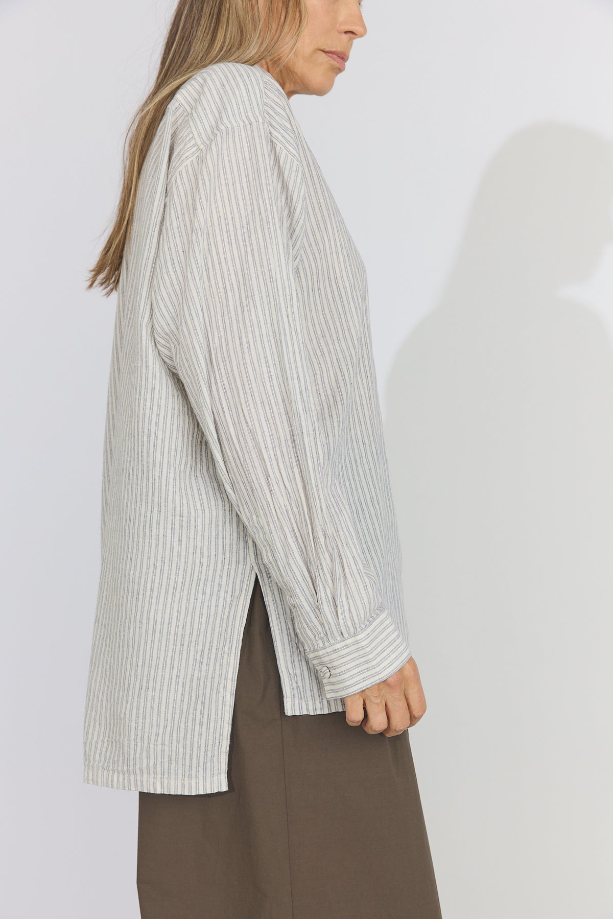 Bengal Stripe Loose-fitting Shirt - Off White