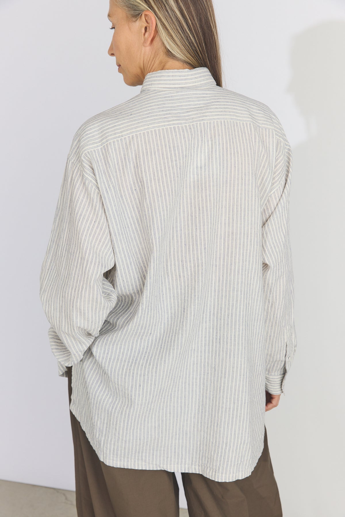Bengal Stripe Loose-fitting Shirt - Off White