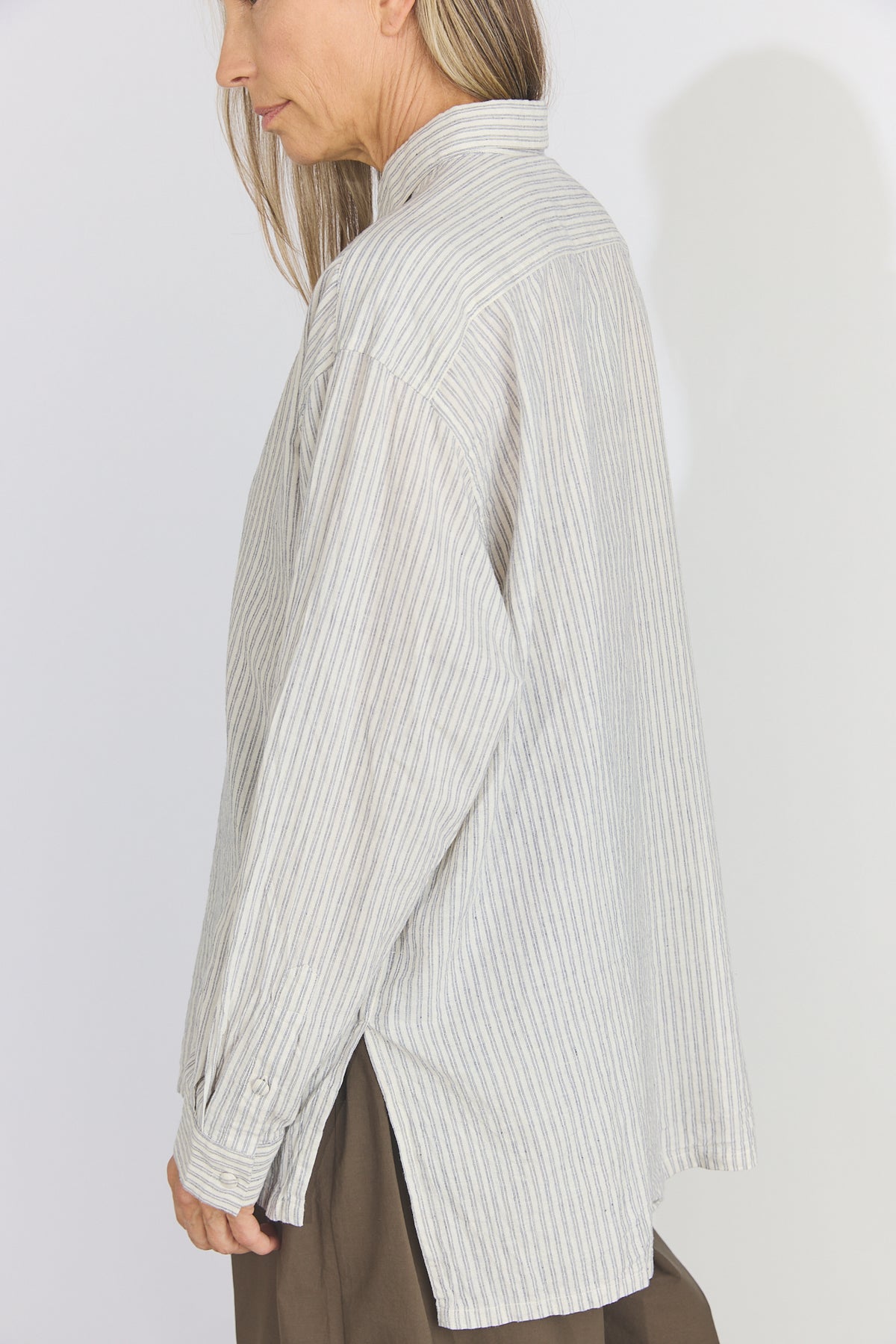 Bengal Stripe Loose-fitting Shirt - Off White