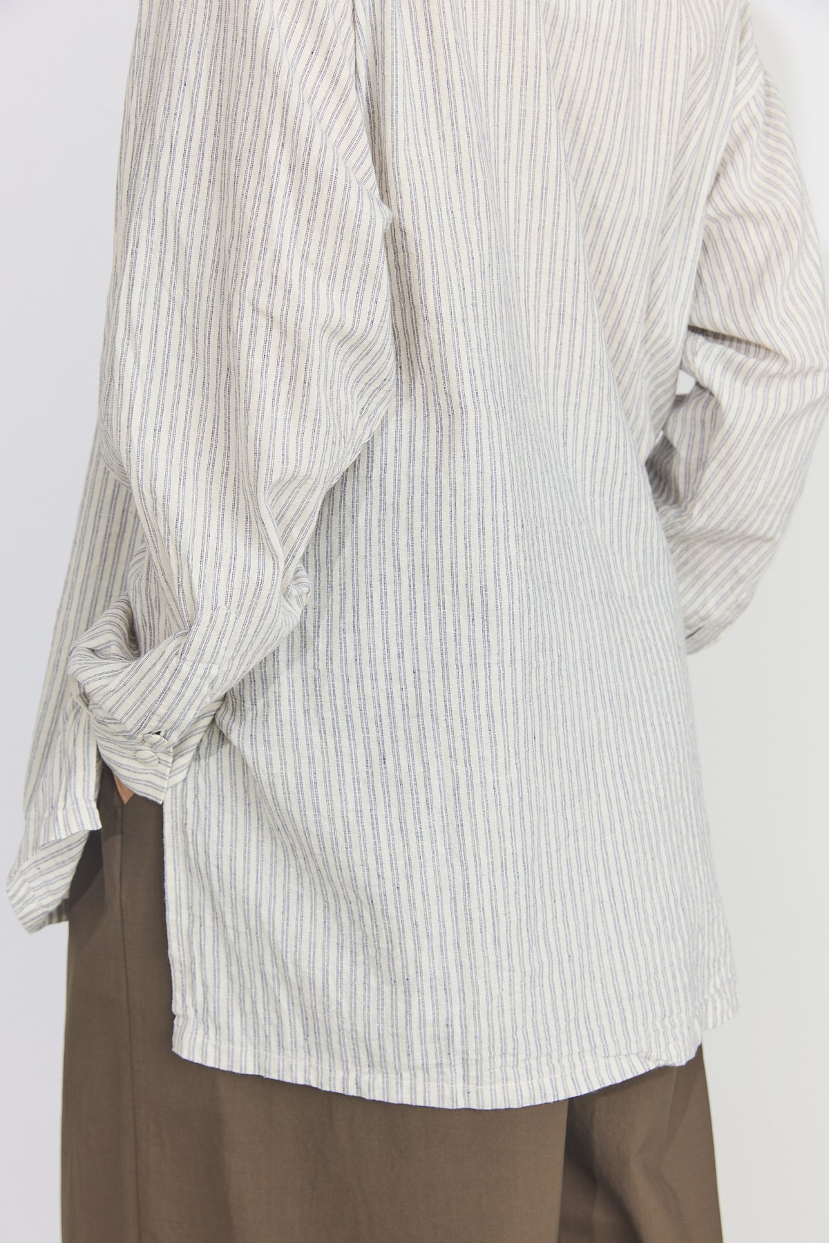 Bengal Stripe Loose-fitting Shirt - Off White