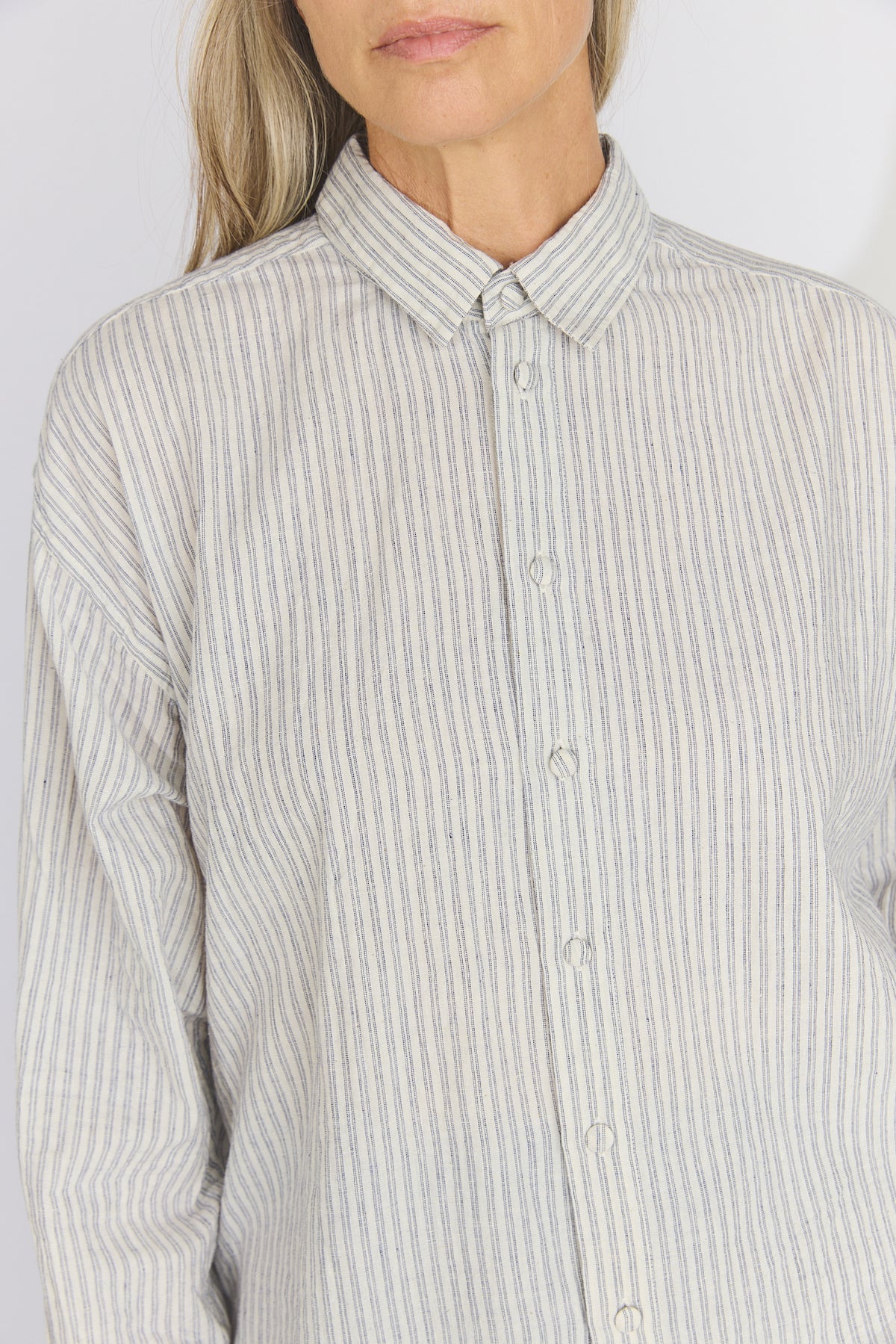 Bengal Stripe Loose-fitting Shirt - Off White