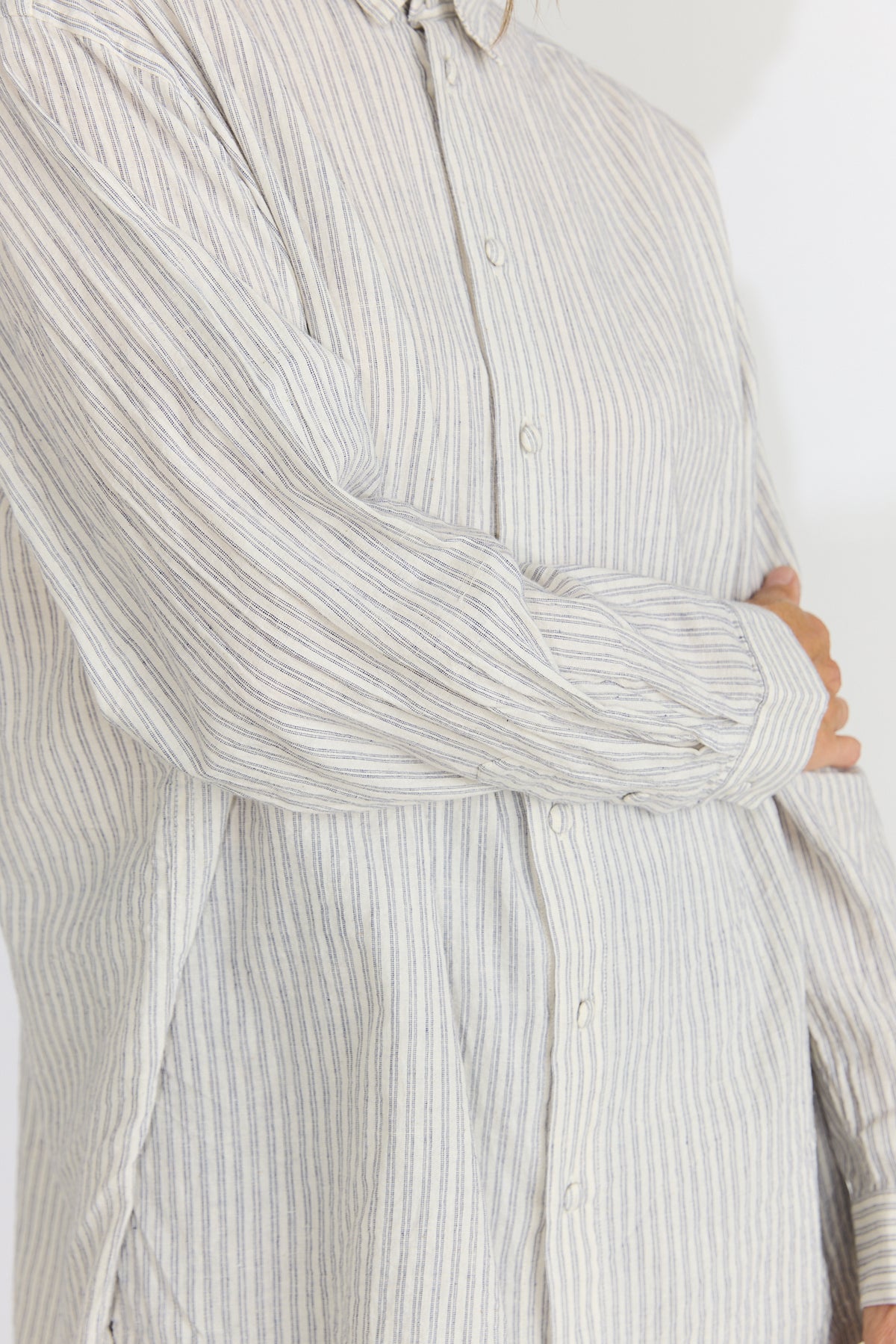 Bengal Stripe Loose-fitting Shirt - Off White