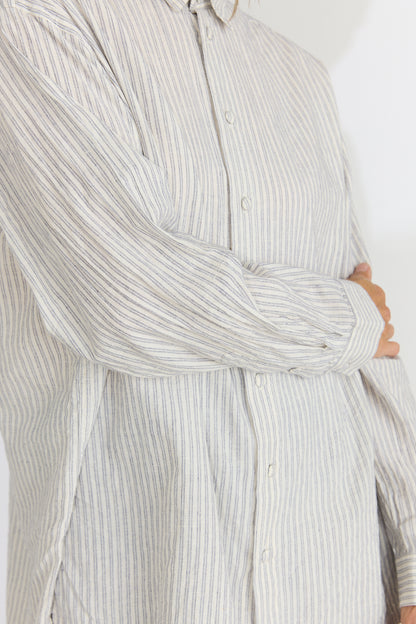 Bengal Stripe Loose-fitting Shirt - Off White
