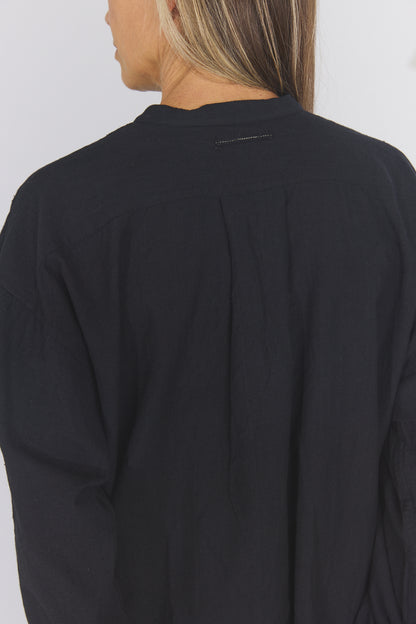Sobakasu Khadi Henry Shirt - Black
