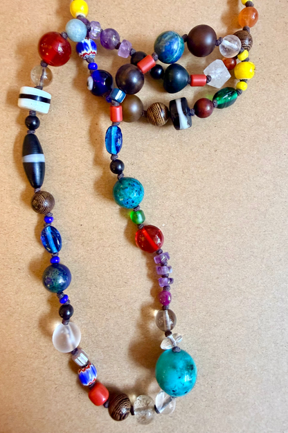 Multi-bead necklace by Matthew Swope