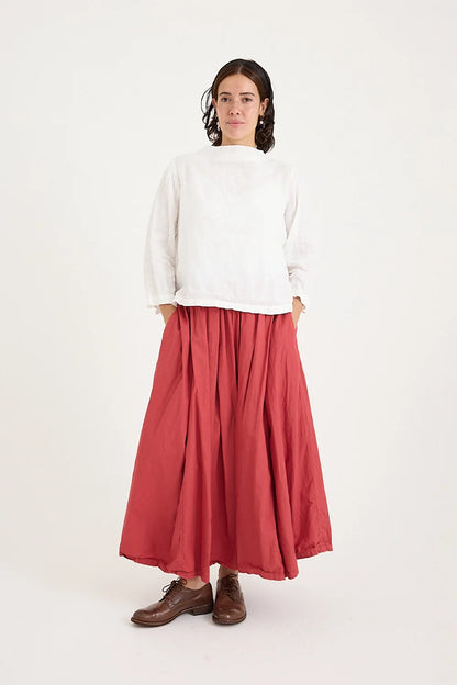 Ulla Skirt - Cotton Poplin Terracotta
