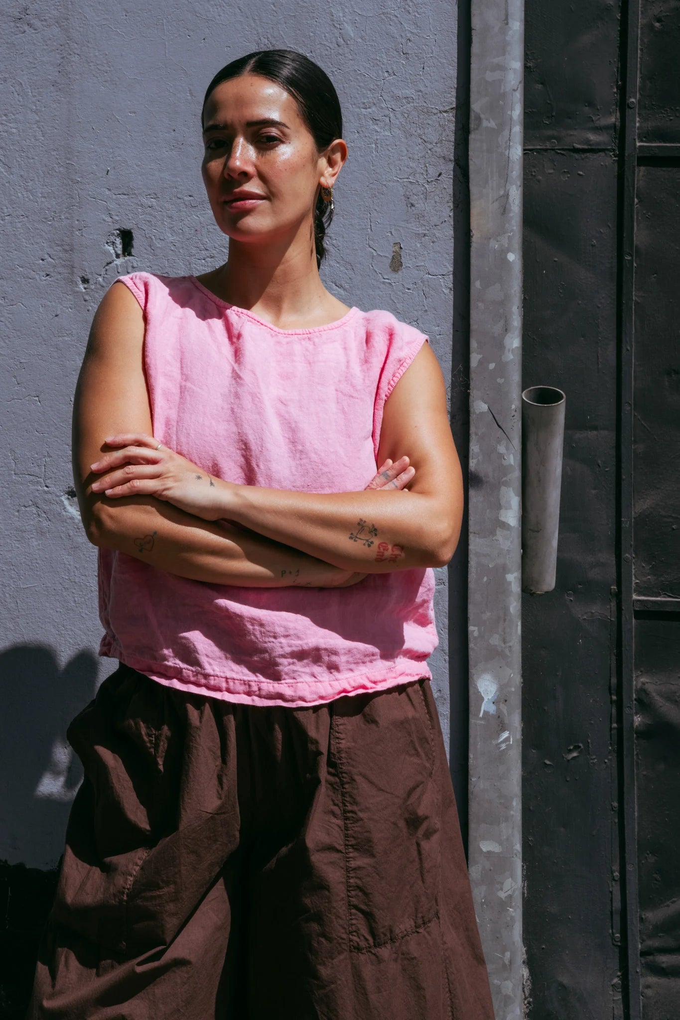 Chisato Pant - Cotton Poplin Marron