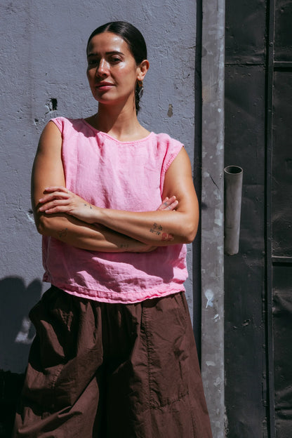 Chisato Pant - Cotton Poplin Marron