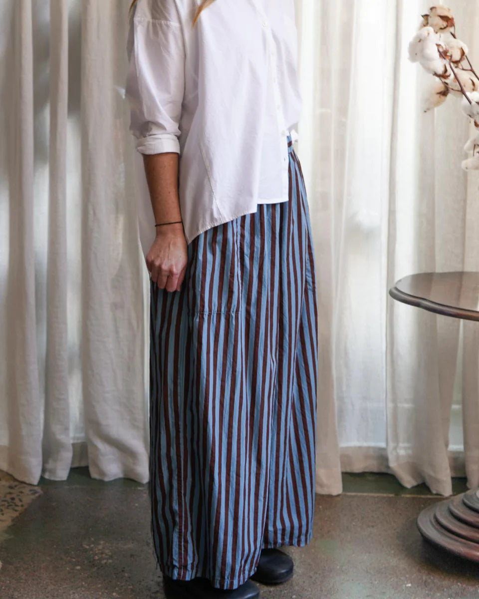 Chisato Pant - Cotton Poplin Stripe