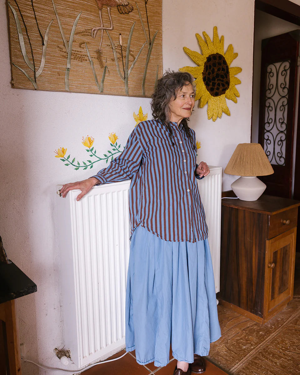 Ulla Skirt - Cotton Poplin Sky