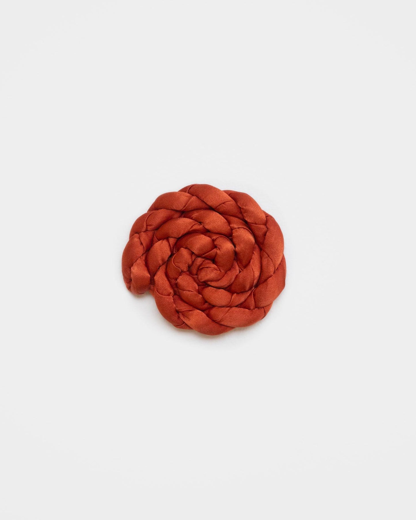 Twisted Satin Silk Round Hair Clip