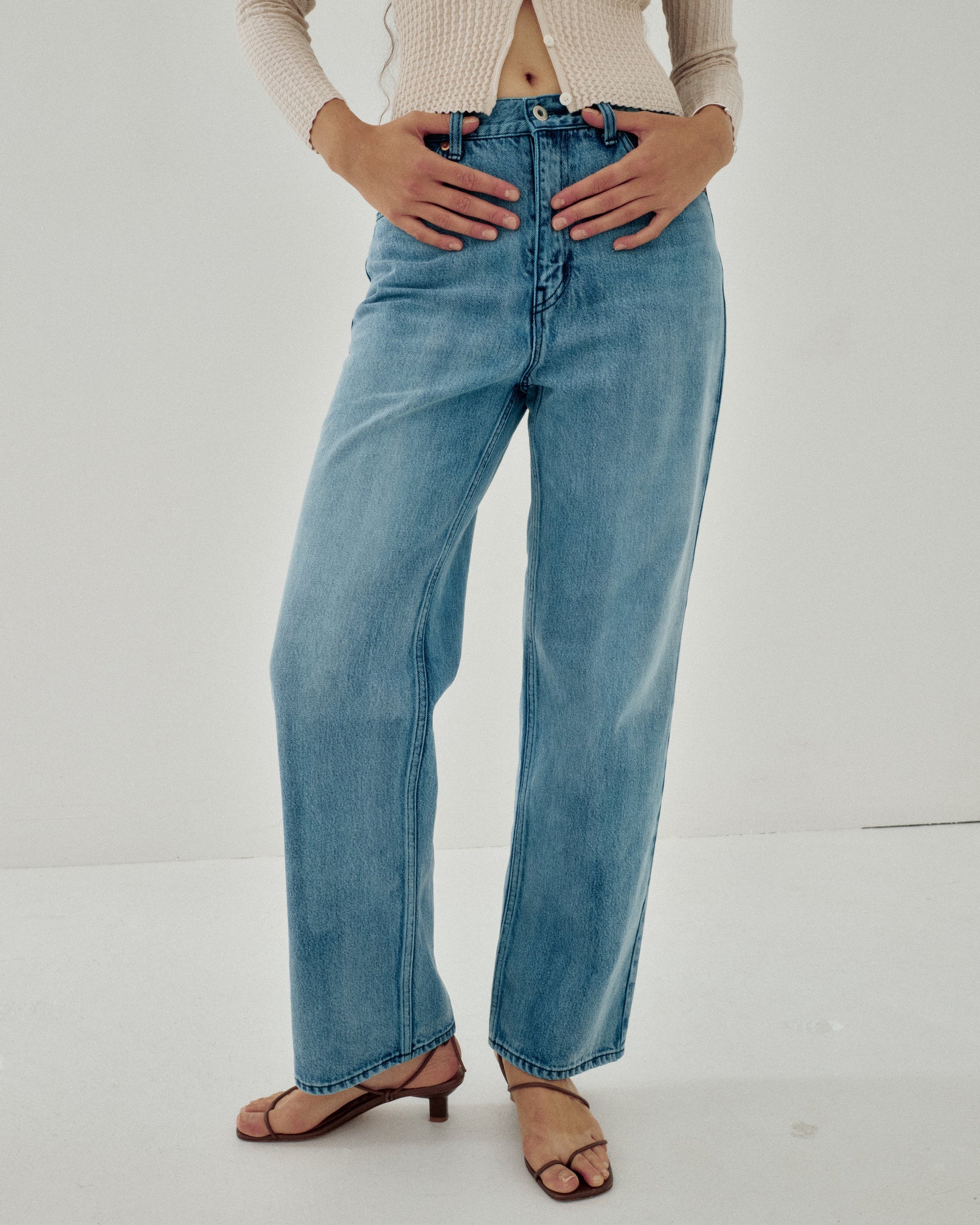 Regular Fit Denim - Aqua