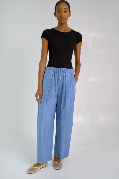 Tucked Pull-on Pants - French Blue