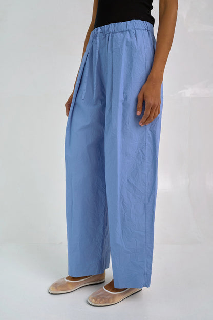 Tucked Pull-on Pants - French Blue