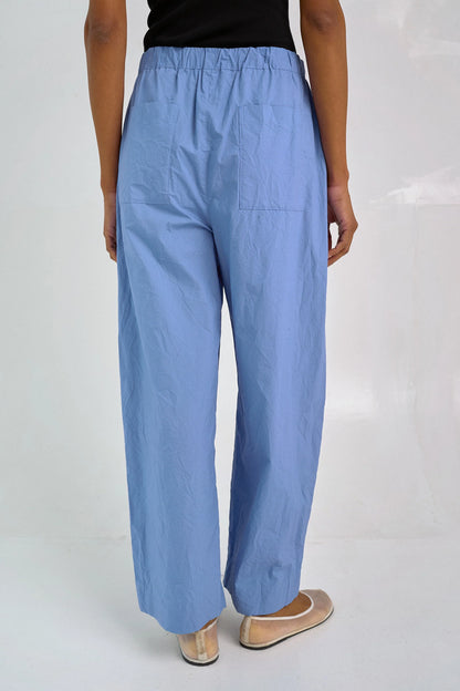Tucked Pull-on Pants - French Blue