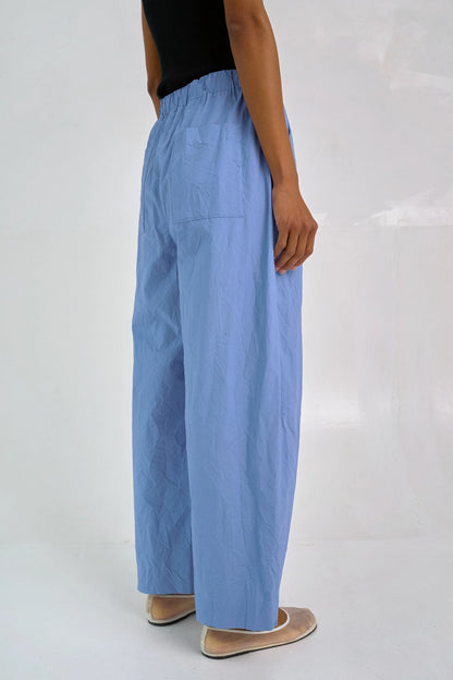 Tucked Pull-on Pants - French Blue