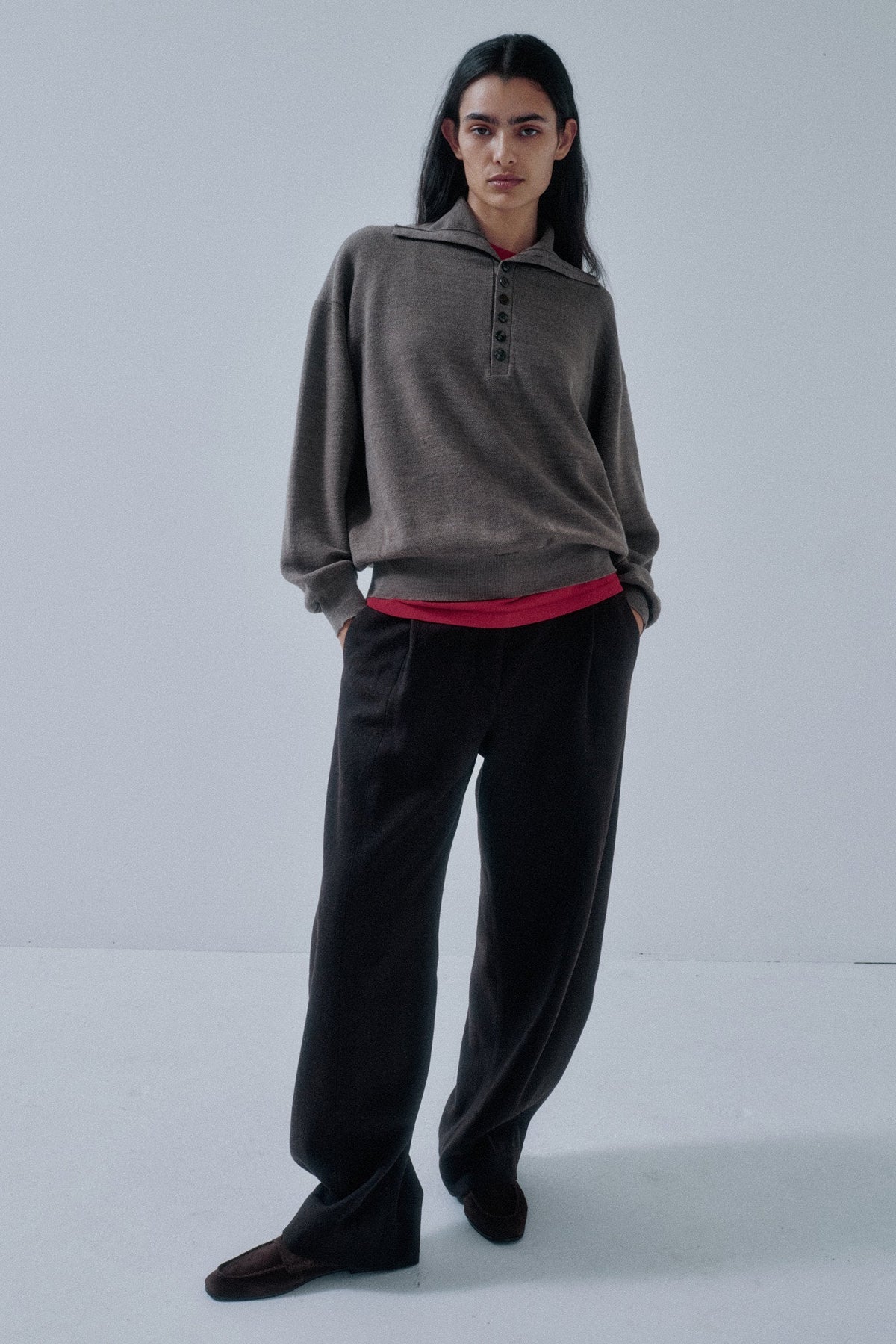 Cacao Trousers - Dark Brown Wool