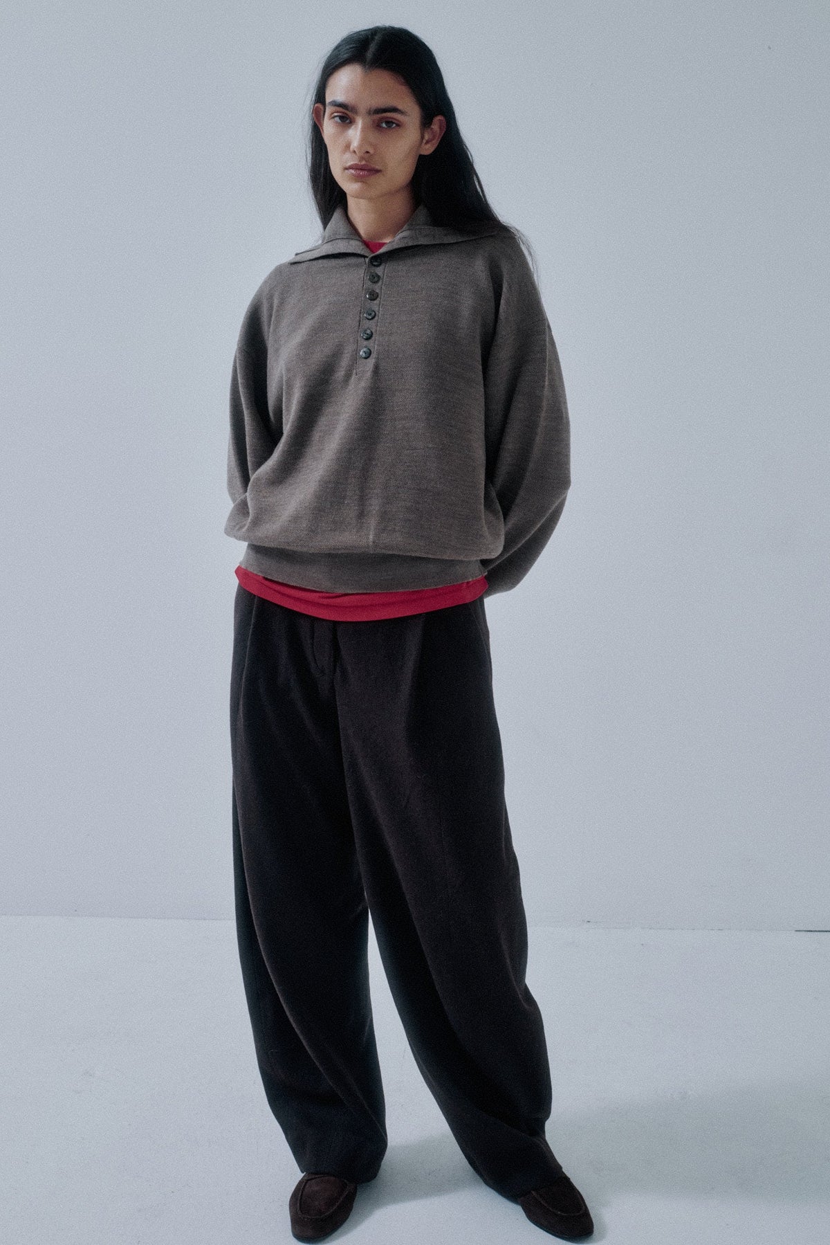 Cacao Trousers - Dark Brown Wool