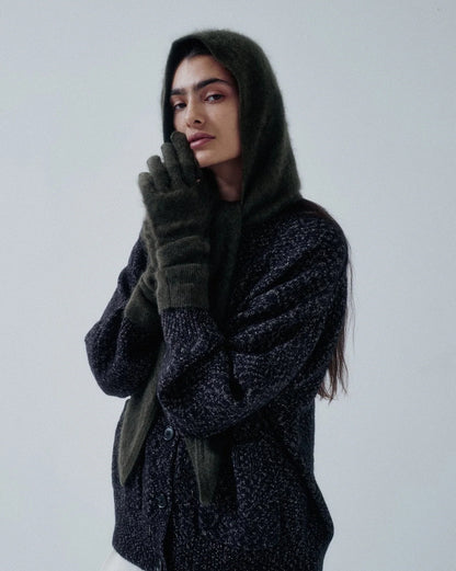 Cashmere Gloves - Olive