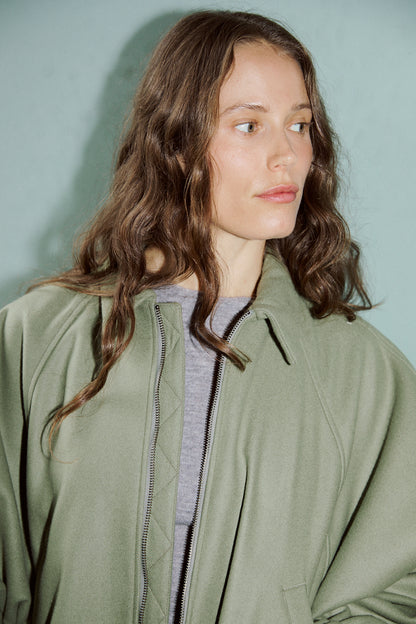 Bomber Jacket in Artichoke