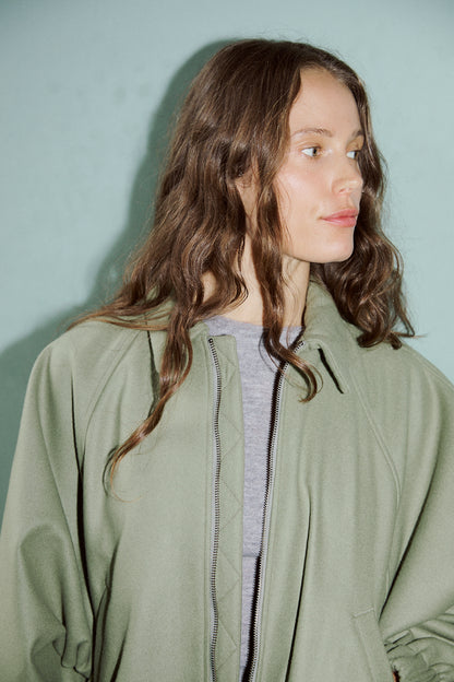 Bomber Jacket in Artichoke