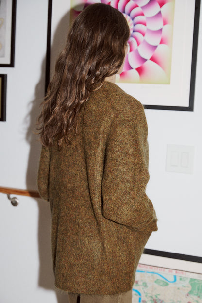 Mohair Cardigan in Spices