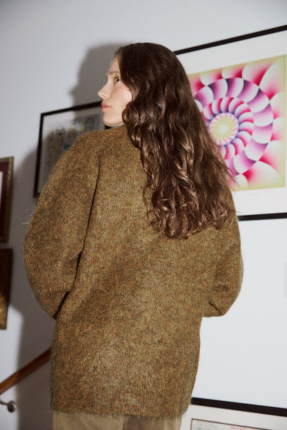 Mohair Cardigan in Spices