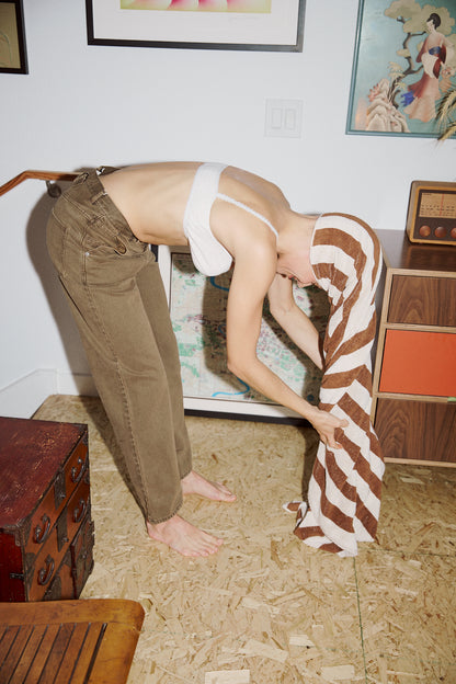 Straight Leg Denim in Brown