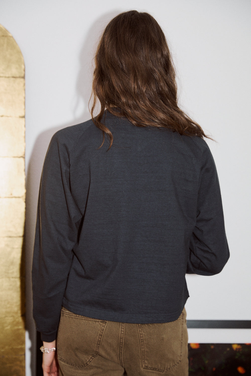 Mahuna LS T-Shirt in Blue Graphite