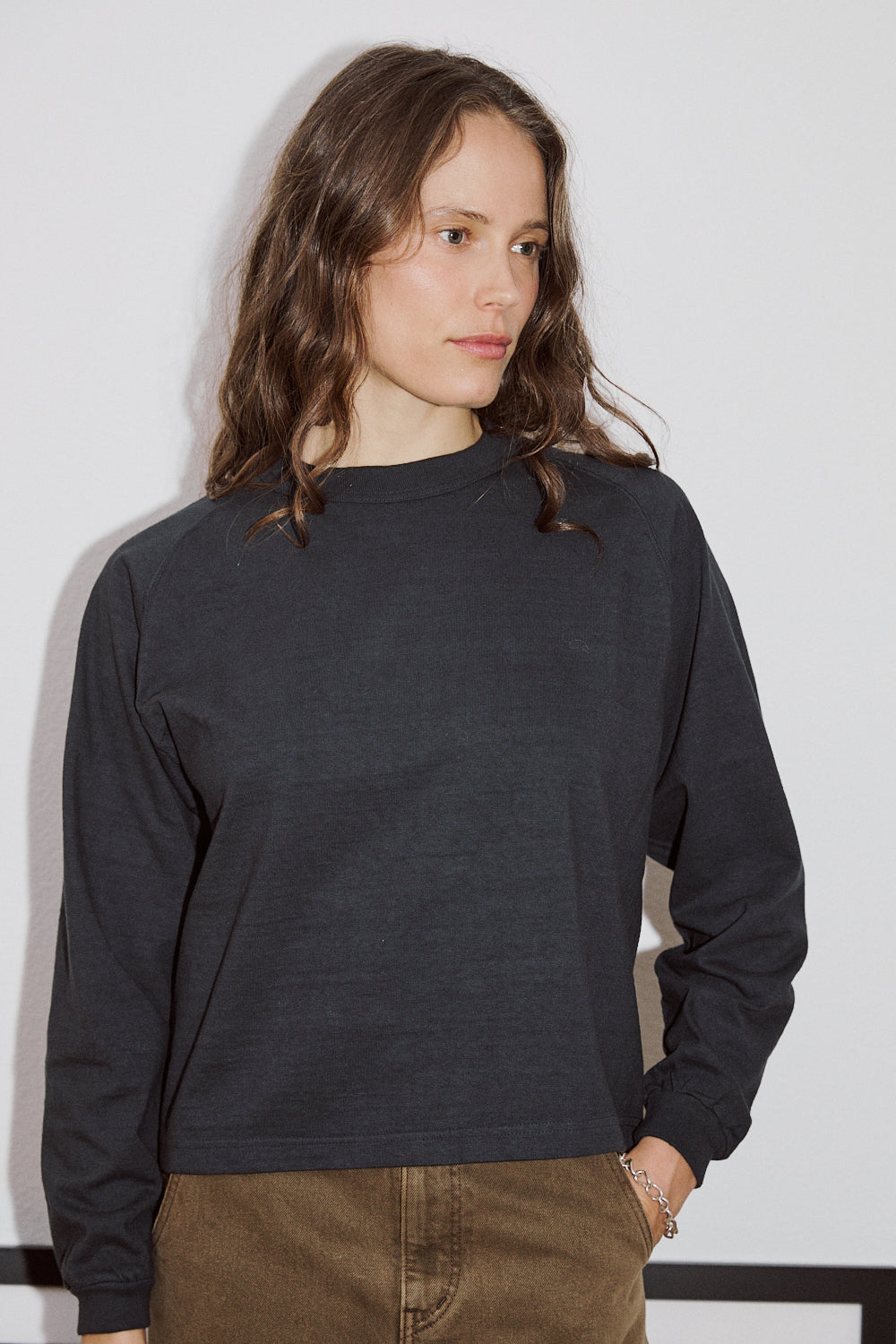 Mahuna LS T-Shirt in Blue Graphite