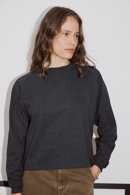 Mahuna LS T-Shirt in Blue Graphite