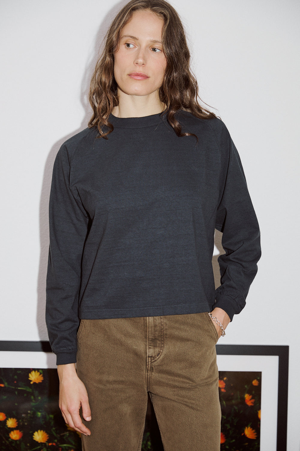 Mahuna LS T-Shirt in Blue Graphite