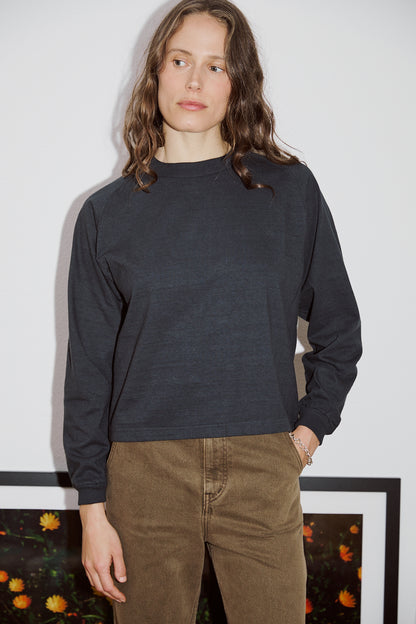 Mahuna LS T-Shirt in Blue Graphite