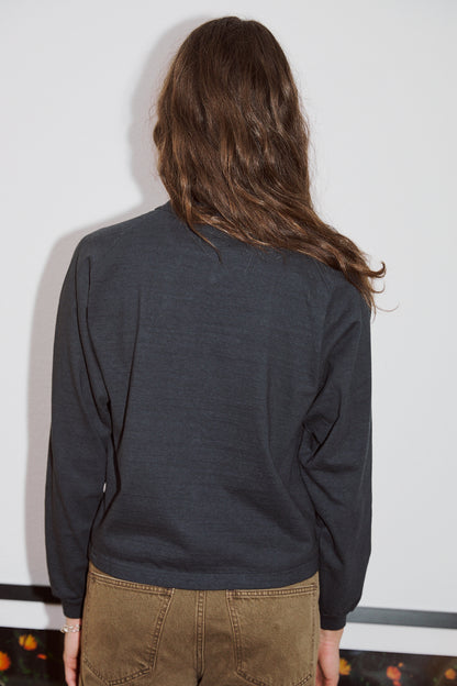 Mahuna LS T-Shirt in Blue Graphite