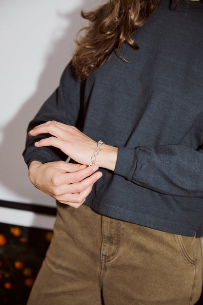 Mahuna LS T-Shirt in Blue Graphite