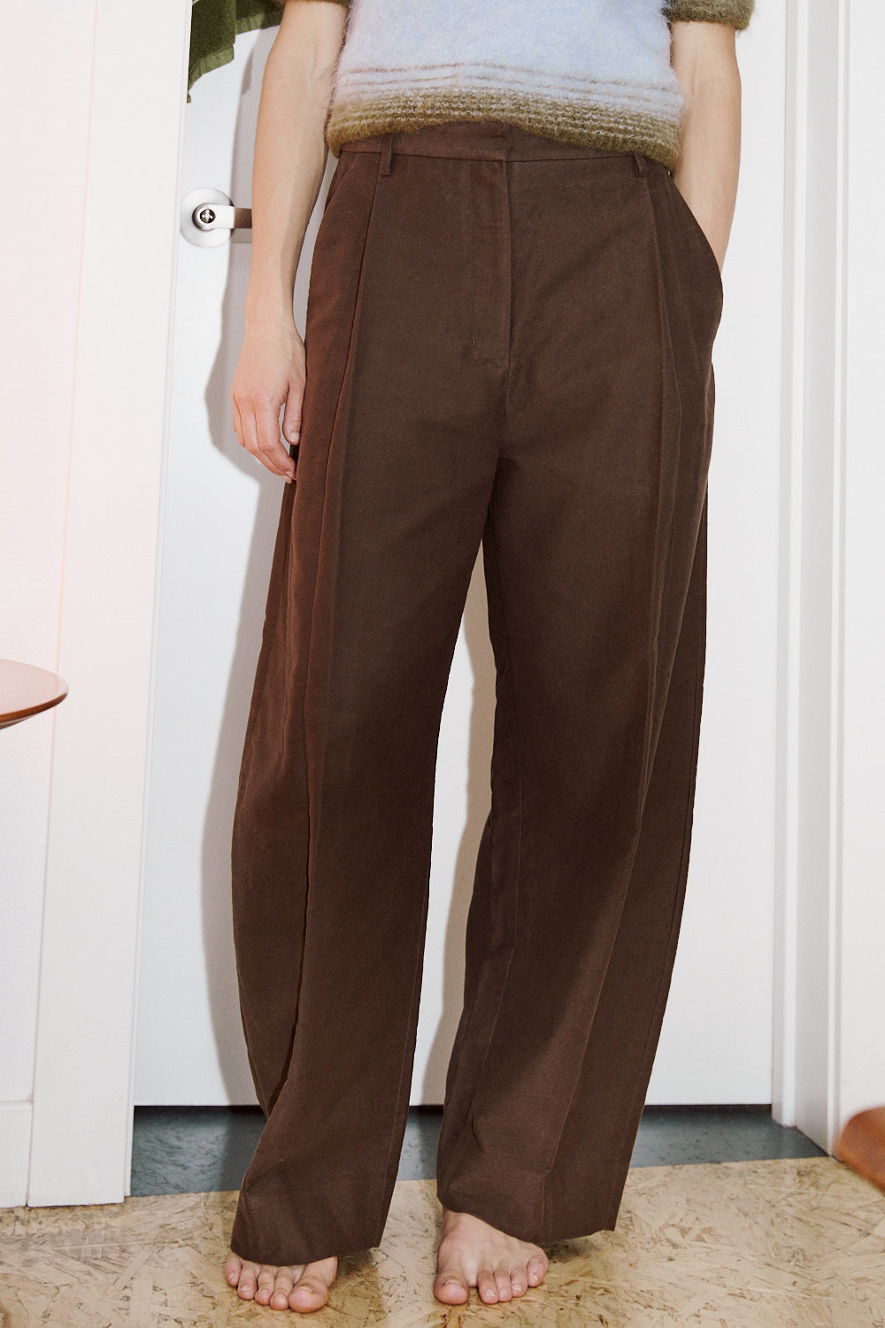 Cacao Trousers in Coffee