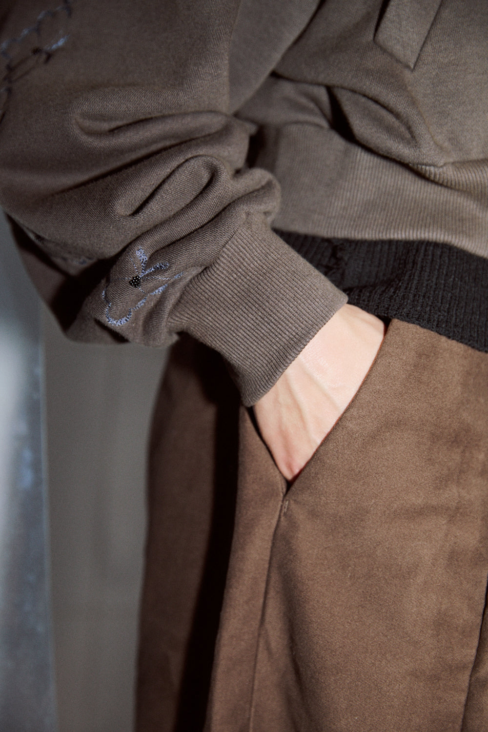 Ganaltaka Embroidery hooded Zip Parka