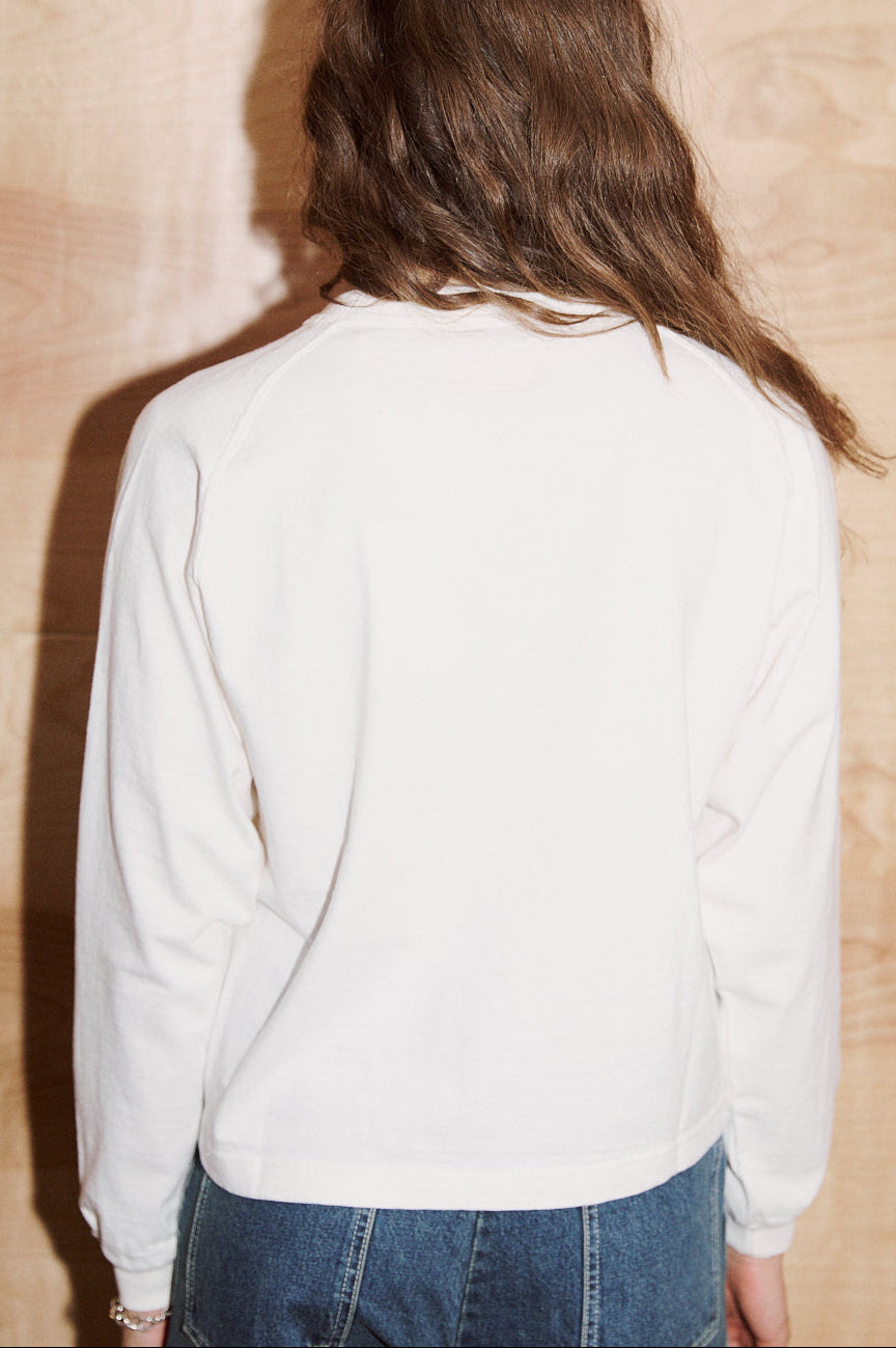 Mahuna LS T-Shirt in Off White
