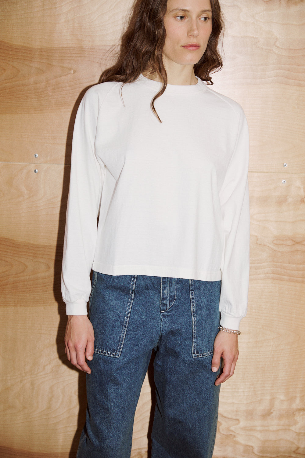 Mahuna LS T-Shirt in Off White