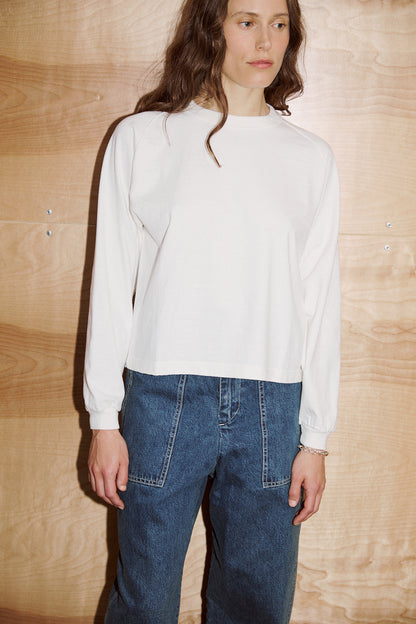 Mahuna LS T-Shirt in Off White