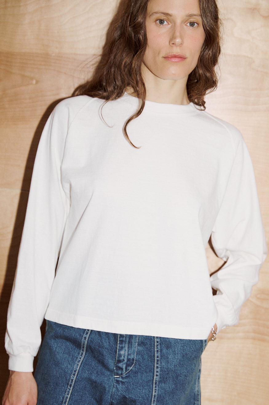 Mahuna LS T-Shirt in Off White