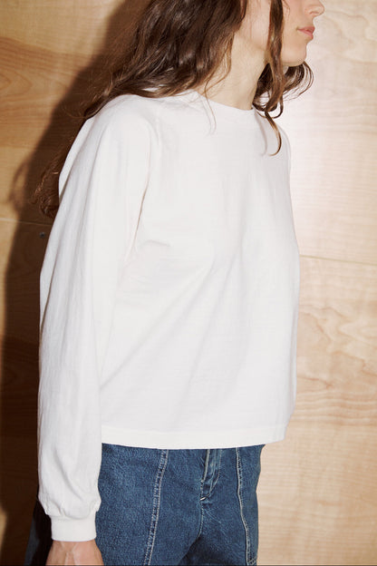 Mahuna LS T-Shirt in Off White